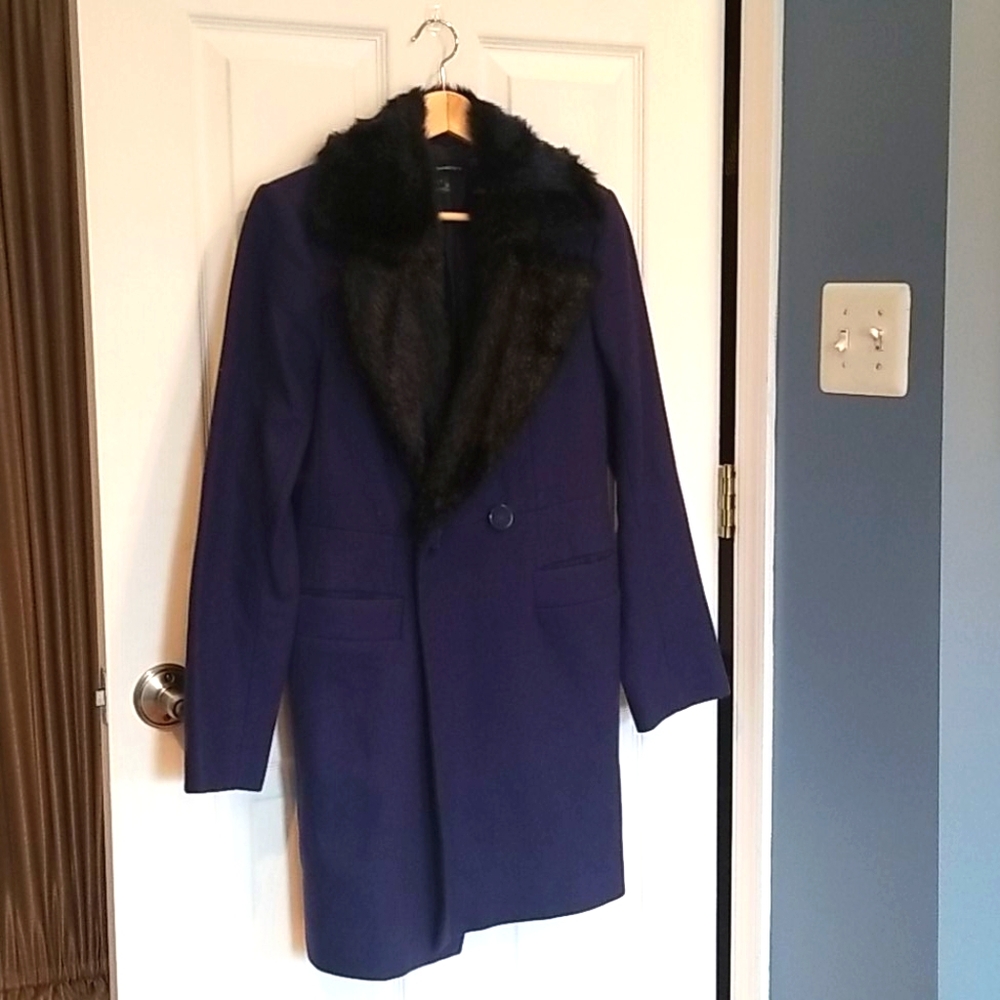 French Connection Royal Blue Peacoat